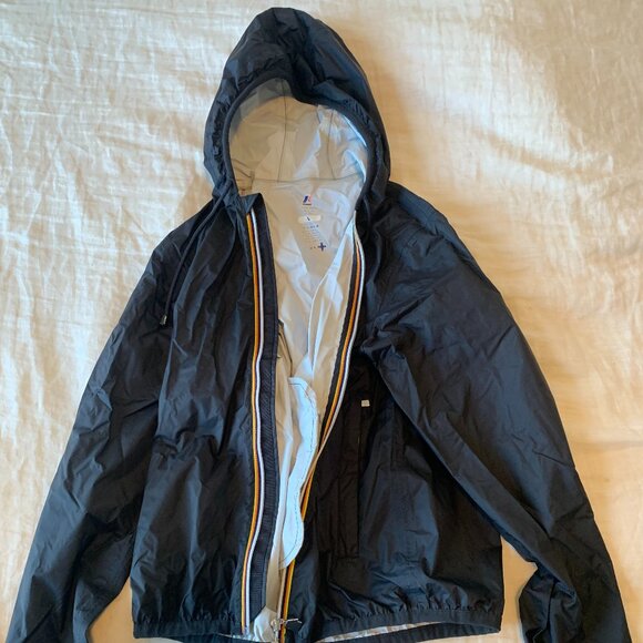 K-way Black Rain Jacket - Picture 1 of 6